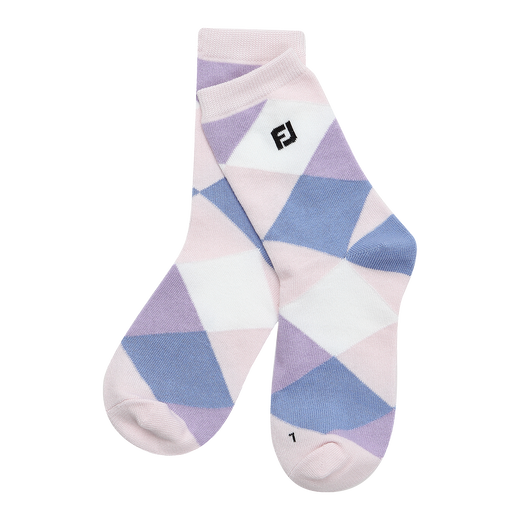 Prodry Argyle Crew Socks Women