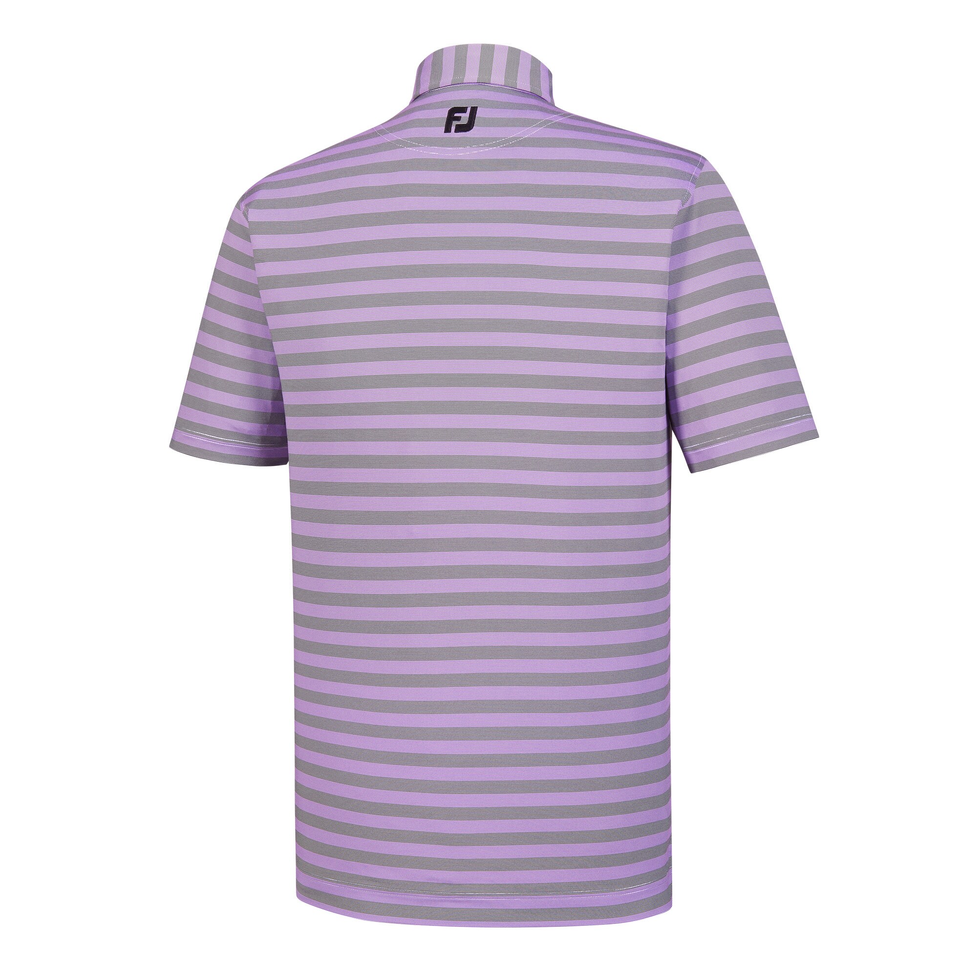 Athletic Fit End On End Multi Stripe Self Collar