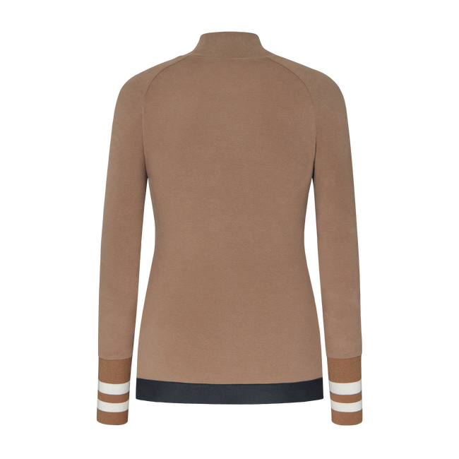 BRUSHED HIGH NECK SHIRT WMN