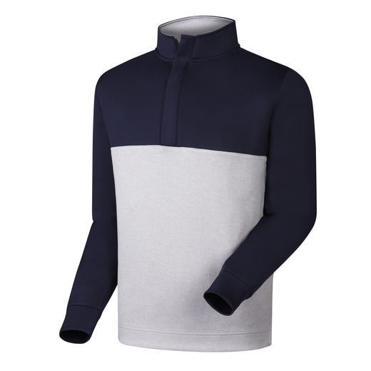 Jersey Knit Color Block Half-Zip