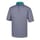 Stretch Lisle Gingham Print Self Collar