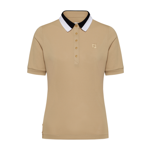 Knit Collar Polo Shirt Women