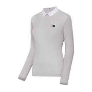 BACK ZIP POLO SHIRT WMN