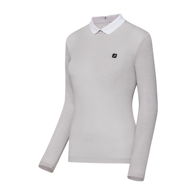 BACK ZIP POLO SHIRT WMN