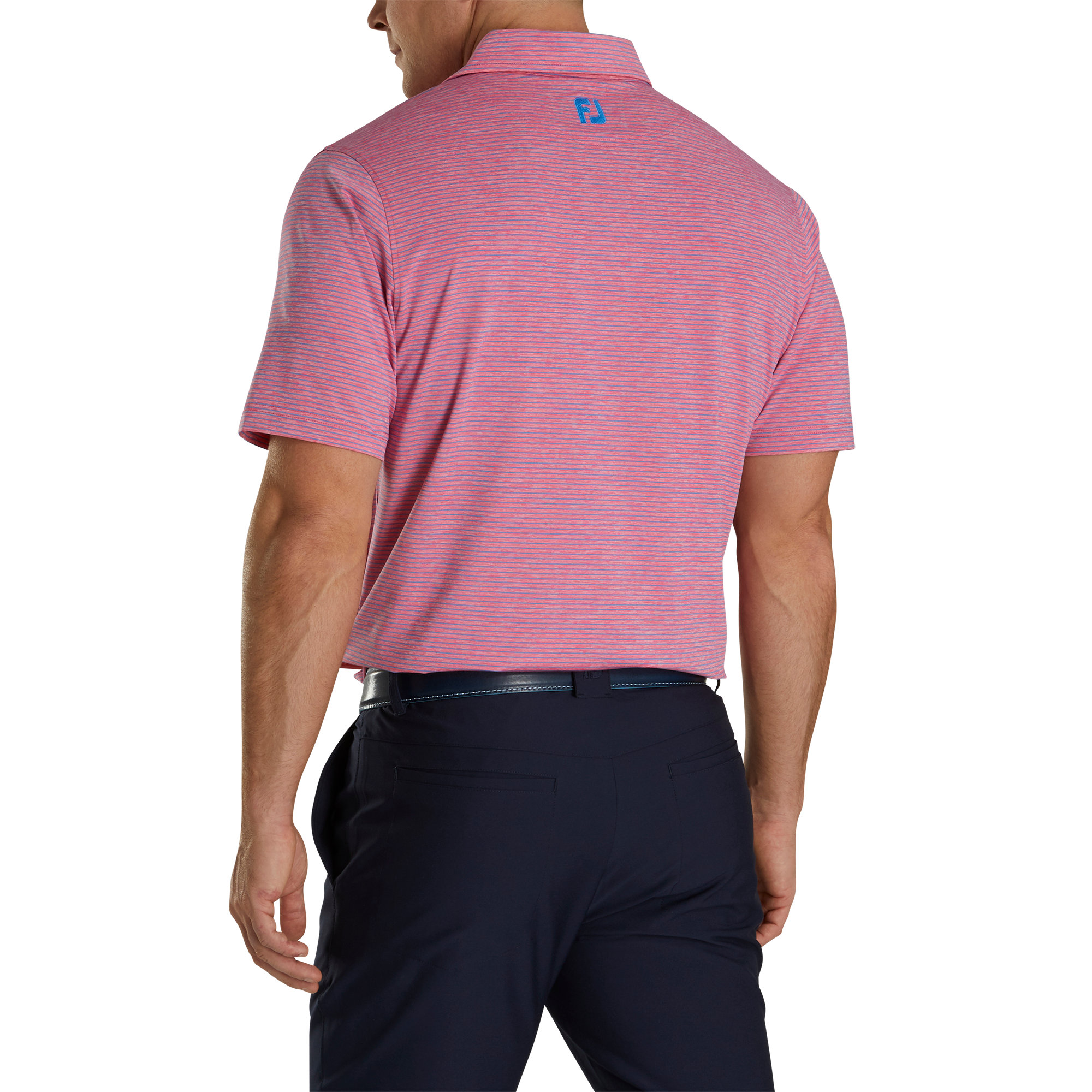 Heather Pinstripe Lisle Self Collar
