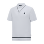 Layered Knit Polo Shirt