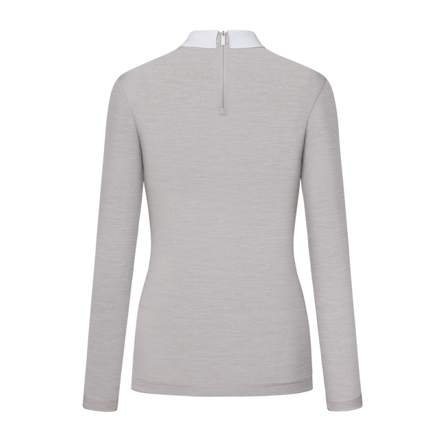 BACK ZIP POLO SHIRT WMN