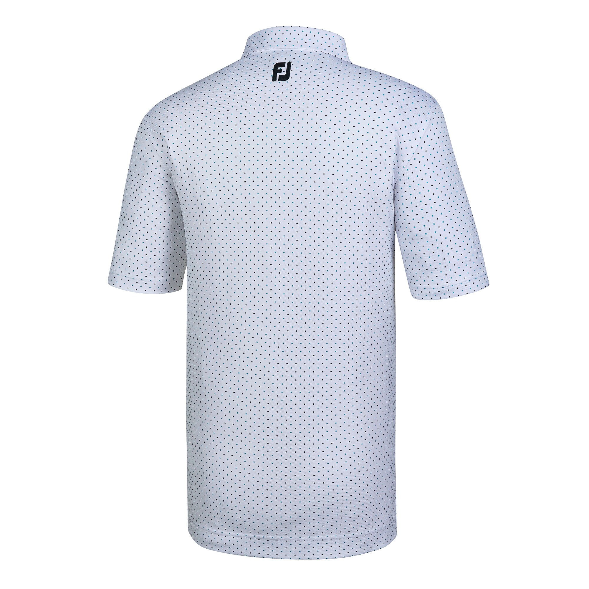 Athletic Fit Smooth Pique Dot Print Spread Collar