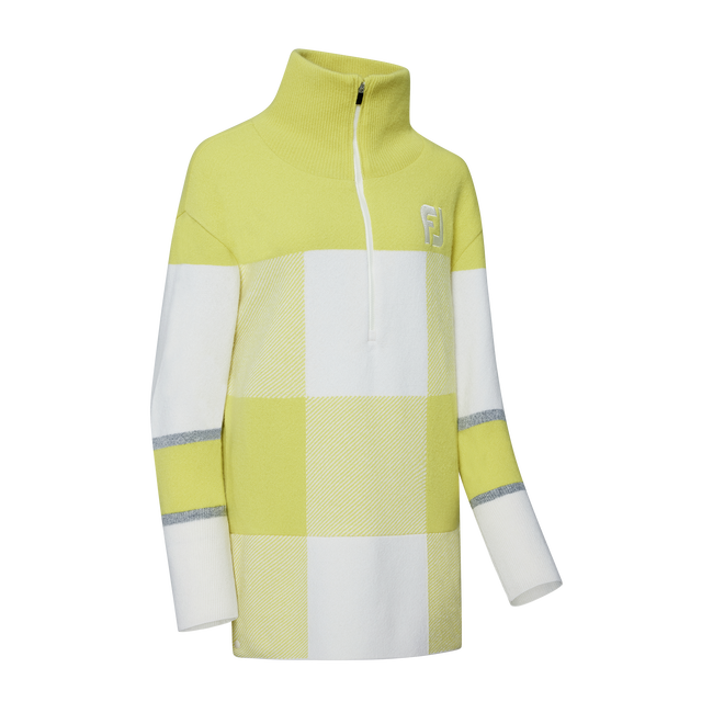 1/2 ZIP LONG KNIT WMN