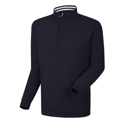 Spun Poly Button Placket Pullover