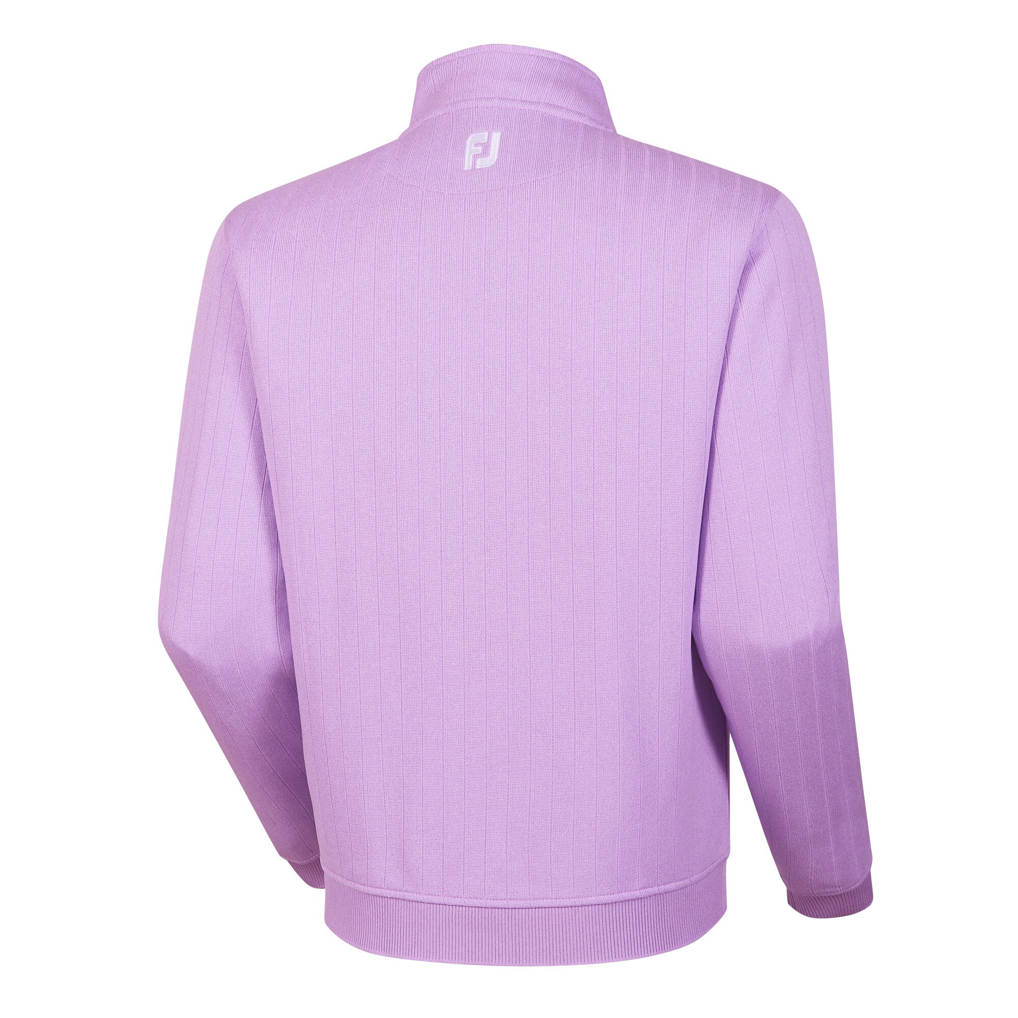 Drop Needle Half-Zip Gathered Waist