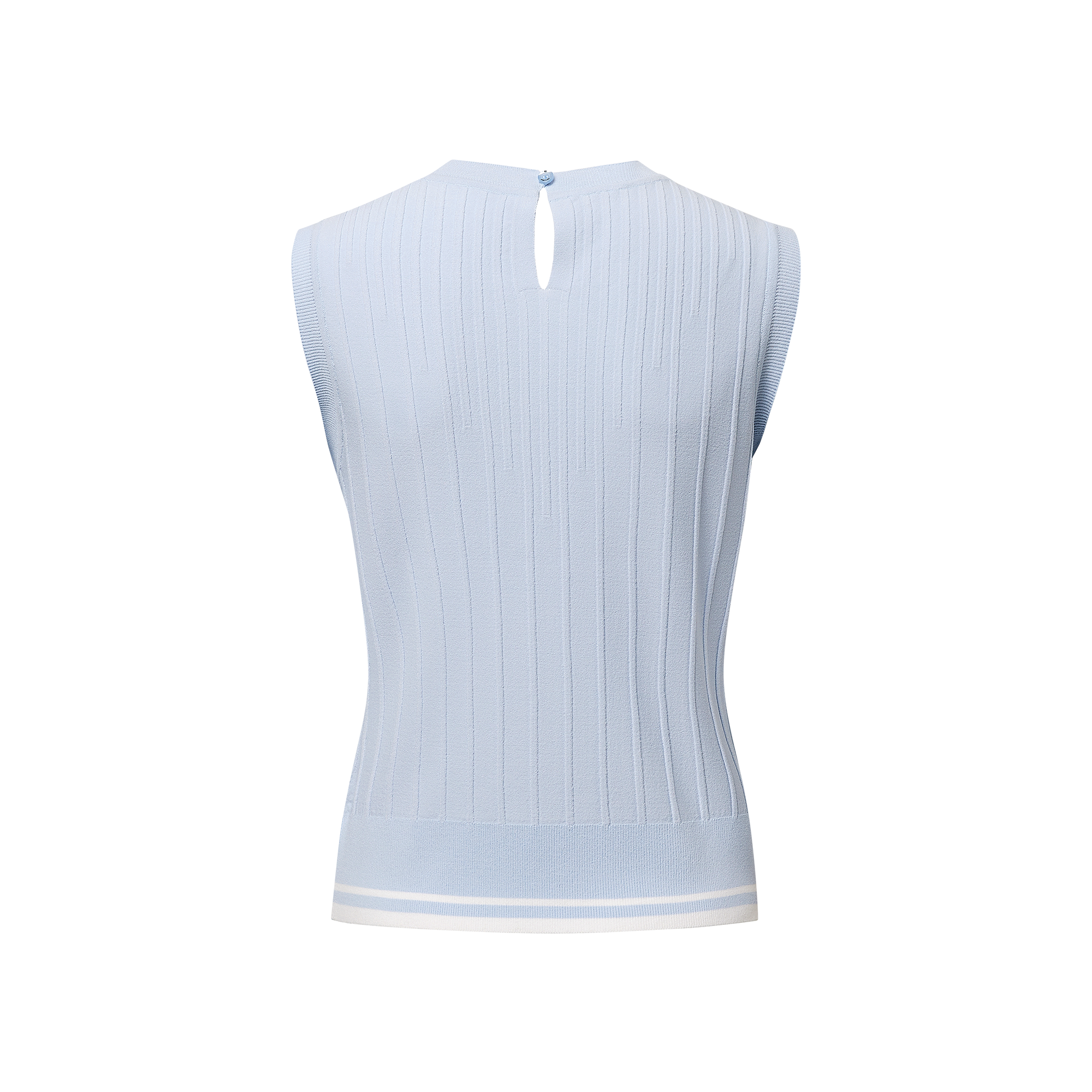 여성 슬리브리스 니트