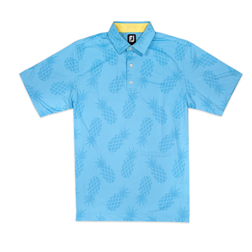 Lisle Pineapple Print Self Collar