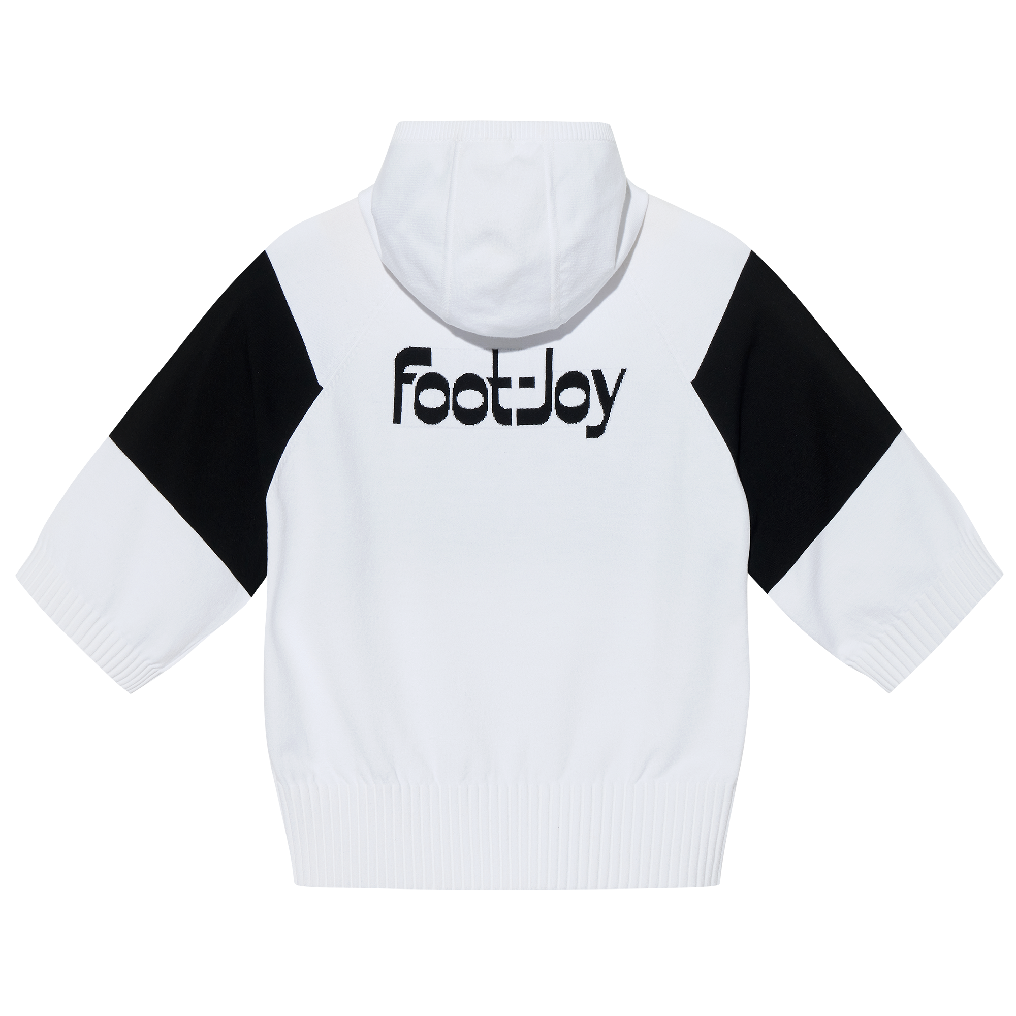 Half Sleeve Knit Hoodie Women