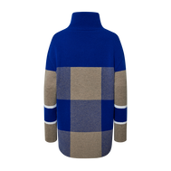 1/2 ZIP LONG KNIT WMN