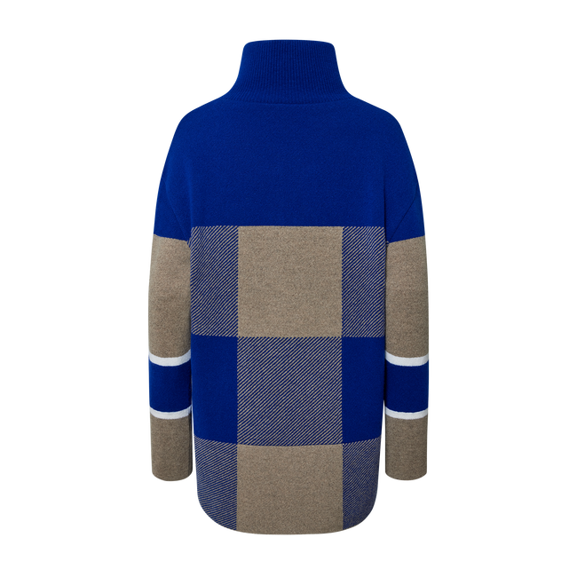 1/2 ZIP LONG KNIT WMN