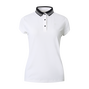 Ribbed Collar Polo Shirt Women