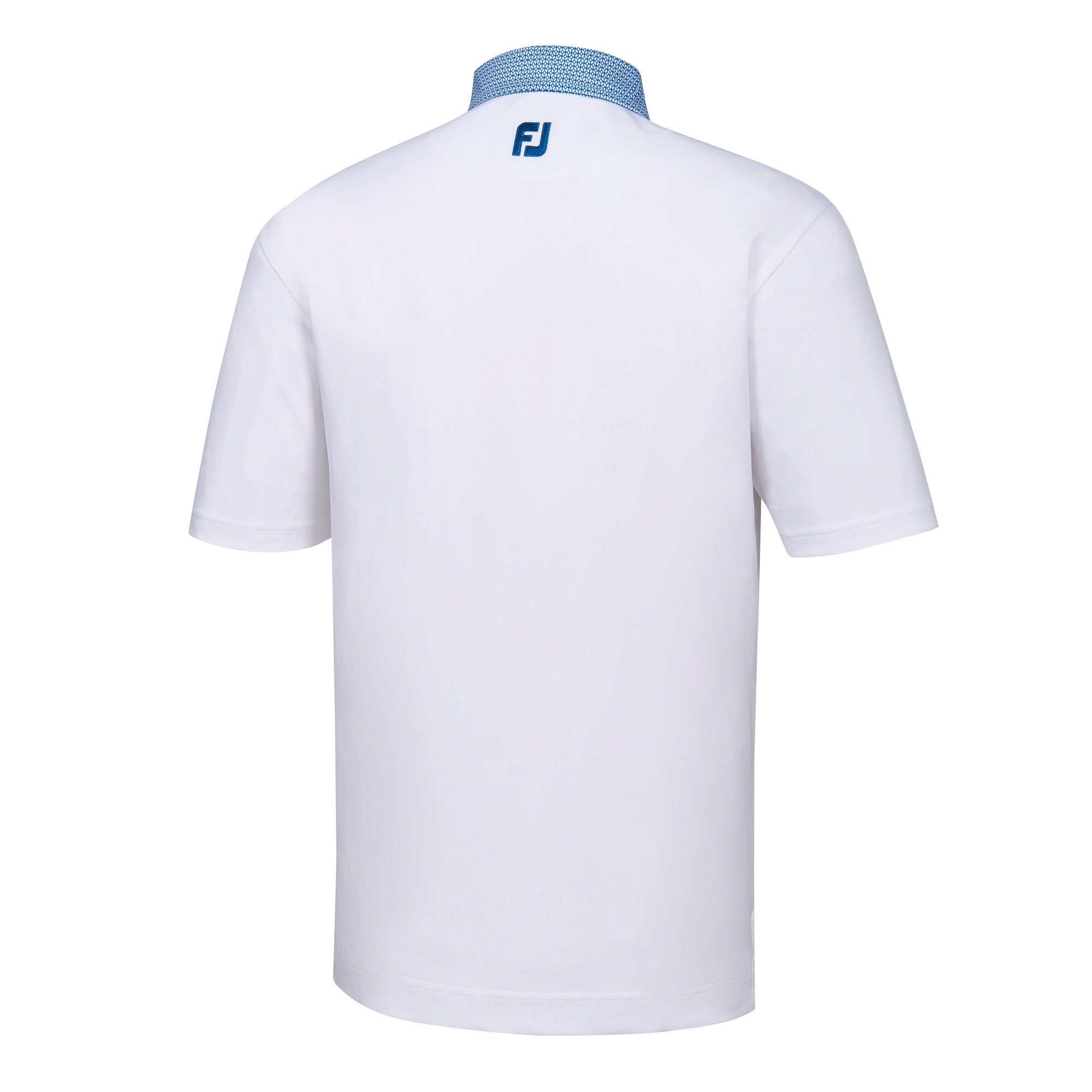 Stretch Pique Solid Printed Self Collar