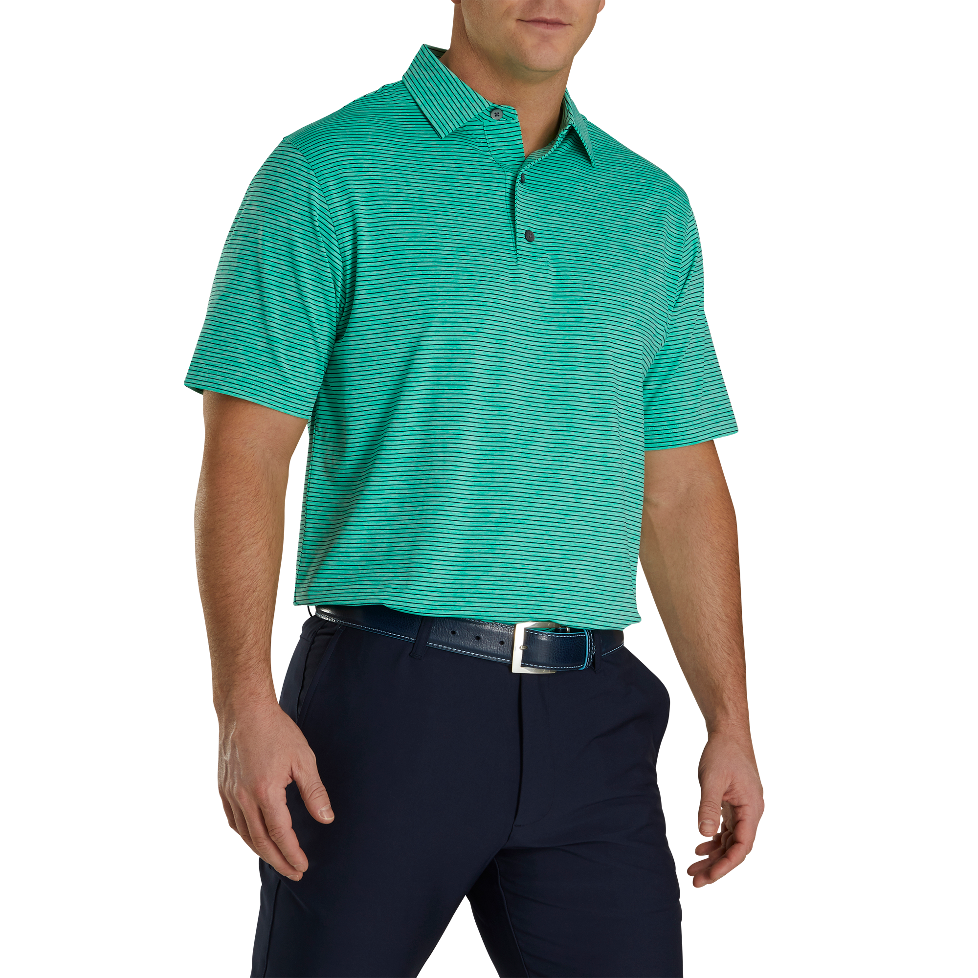 Heather Pinstripe Lisle Self Collar