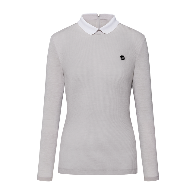 BACK ZIP POLO SHIRT WMN