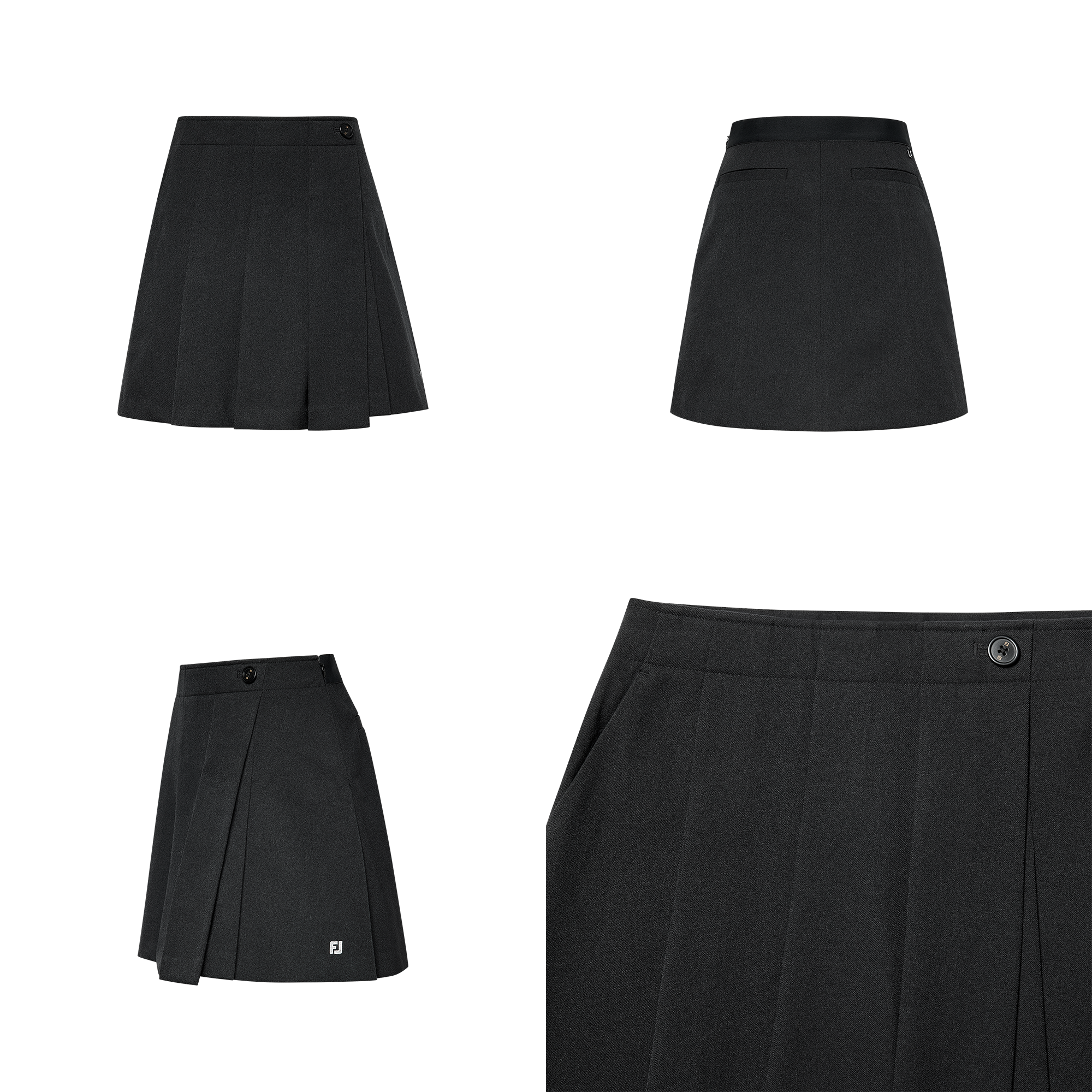 여성 롱 플리츠 스코트