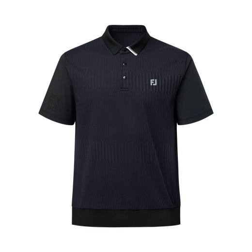 자카드 하이브리드 폴로 셔츠