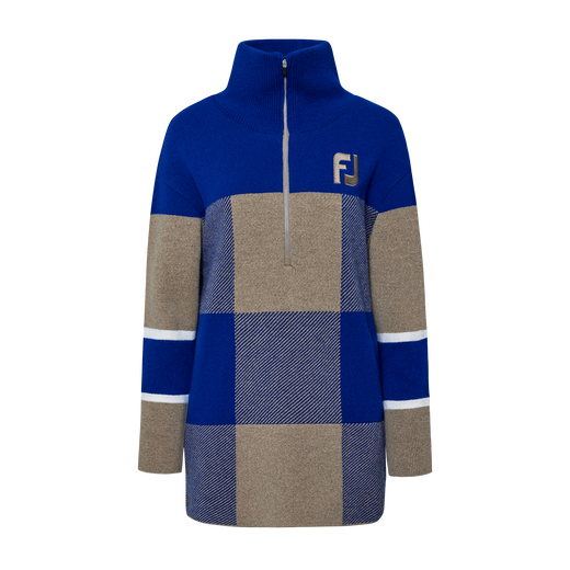 1/2 ZIP LONG KNIT WMN