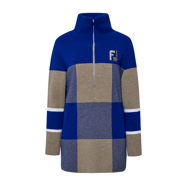 1/2 ZIP LONG KNIT WMN