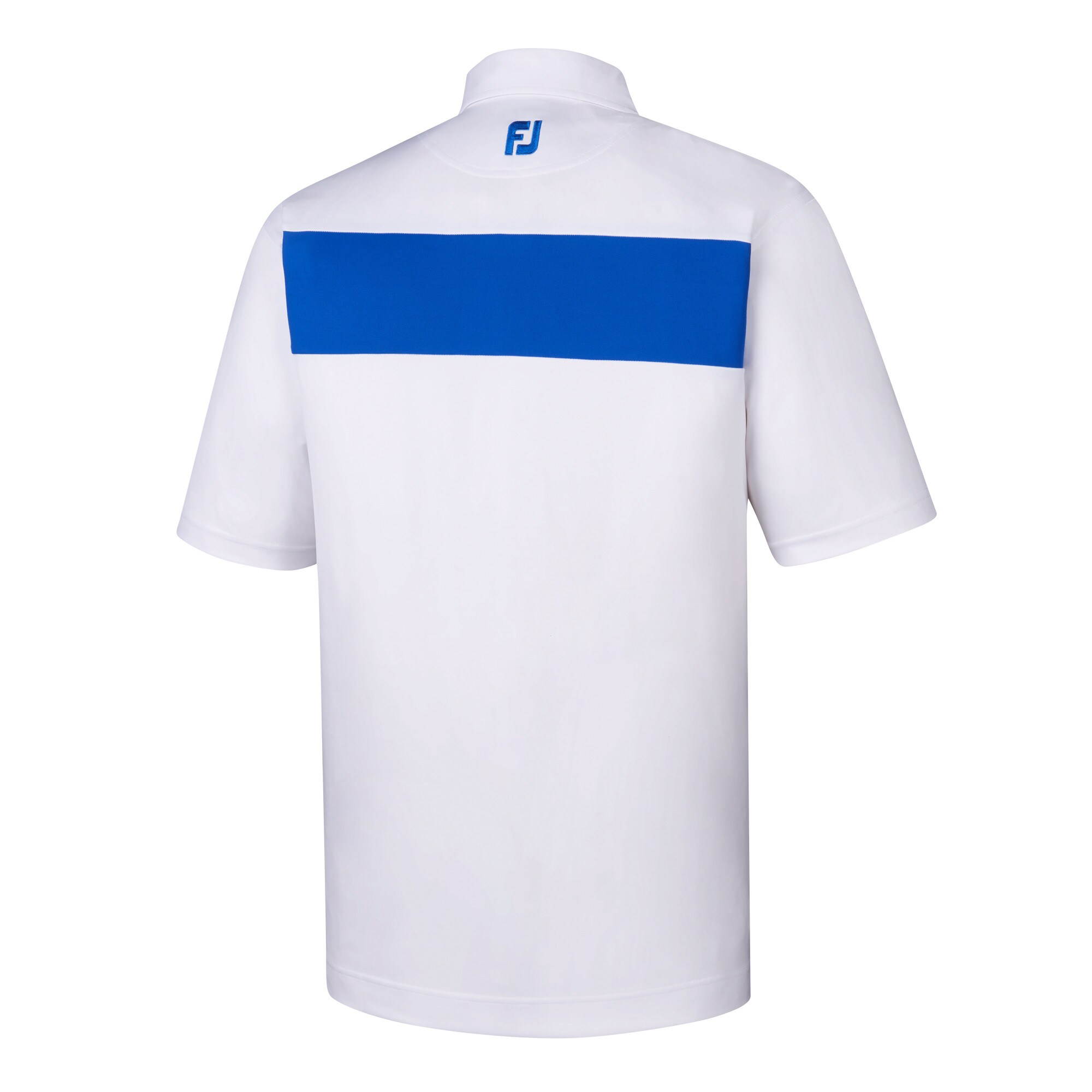 Smooth Pique Pieced Stripe Self Collar
