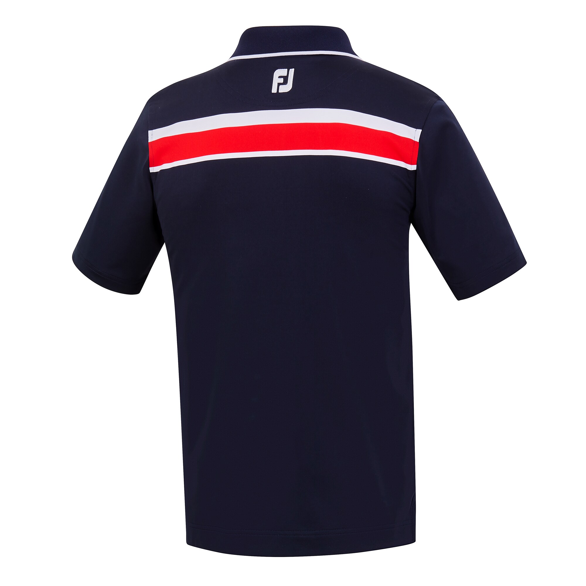 Lisle Chest Stripe Knit Collar Junior