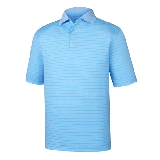 Tonal Heather Lisle Stripe Knit Collar
