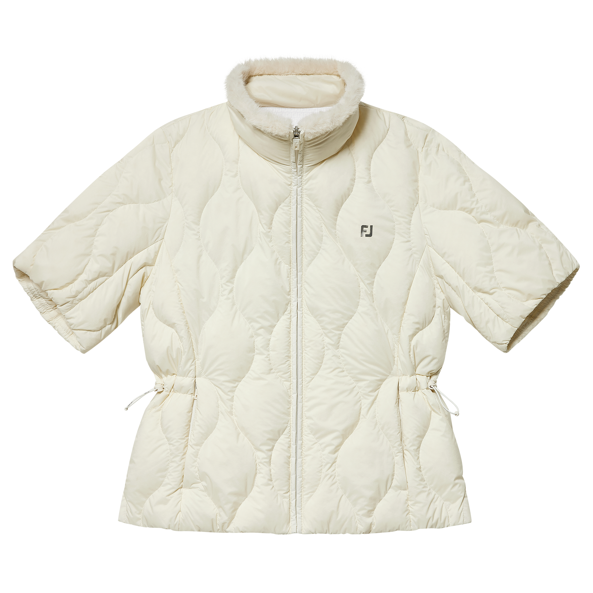 여성 숏 슬리브 다운 자켓