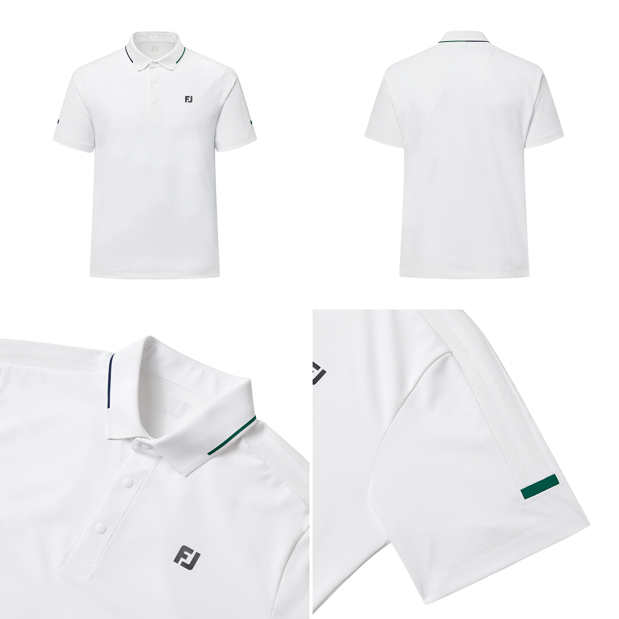 니트 밴드 반팔 폴로 셔츠