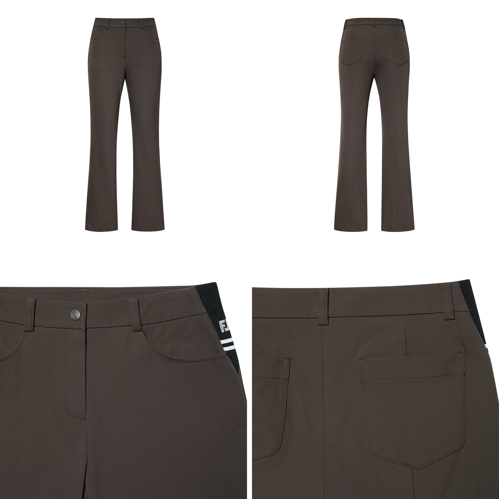 여성 브러쉬드 부츠컷 팬츠