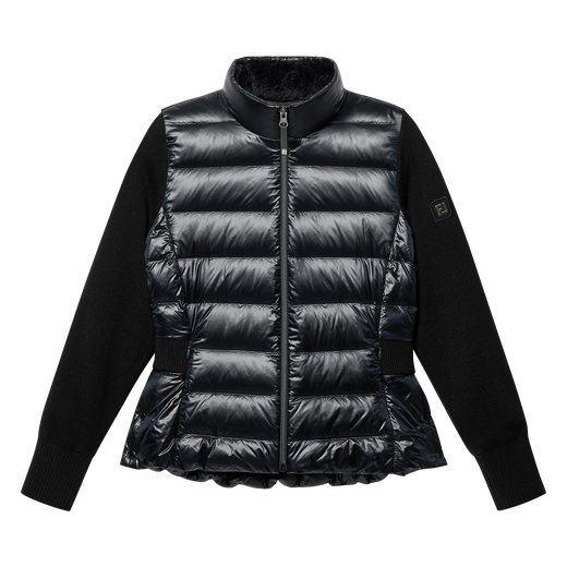 여성 하이브리드 니트 다운 자켓