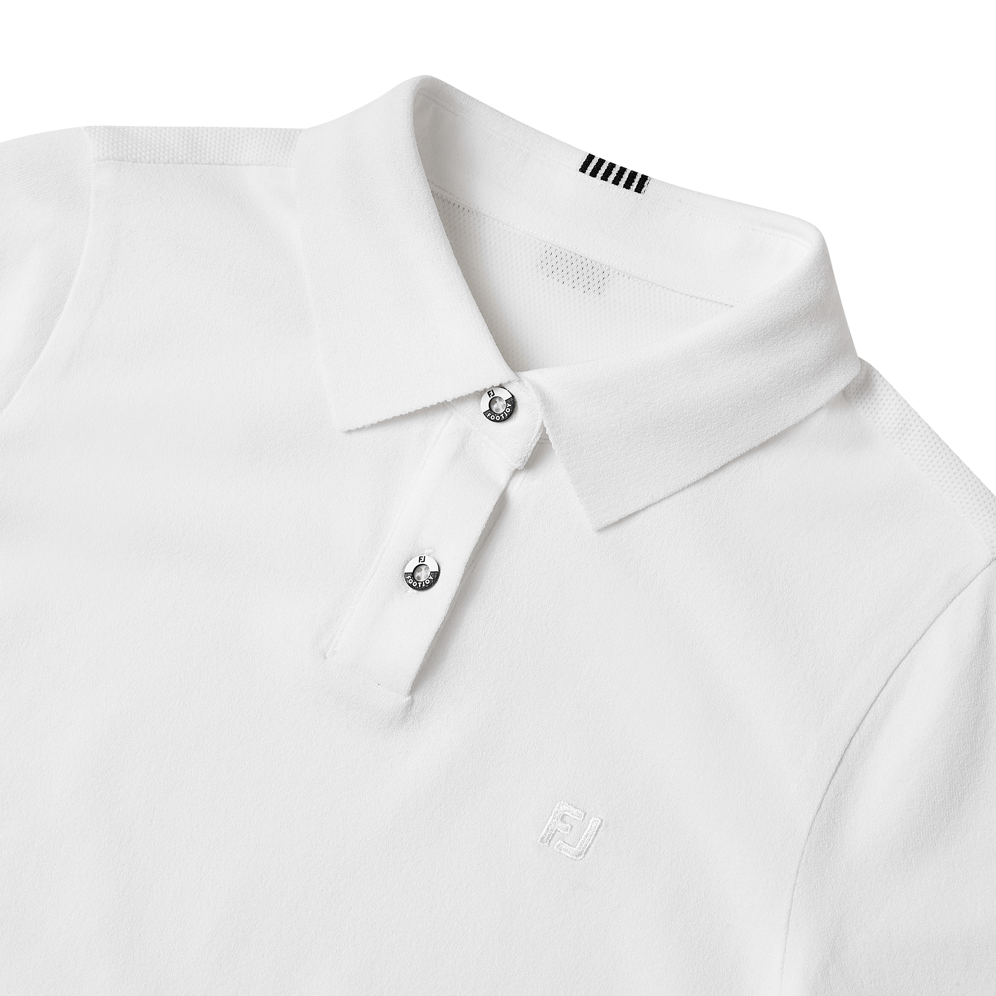 여성 스트라이프 로고 반팔 폴로셔츠