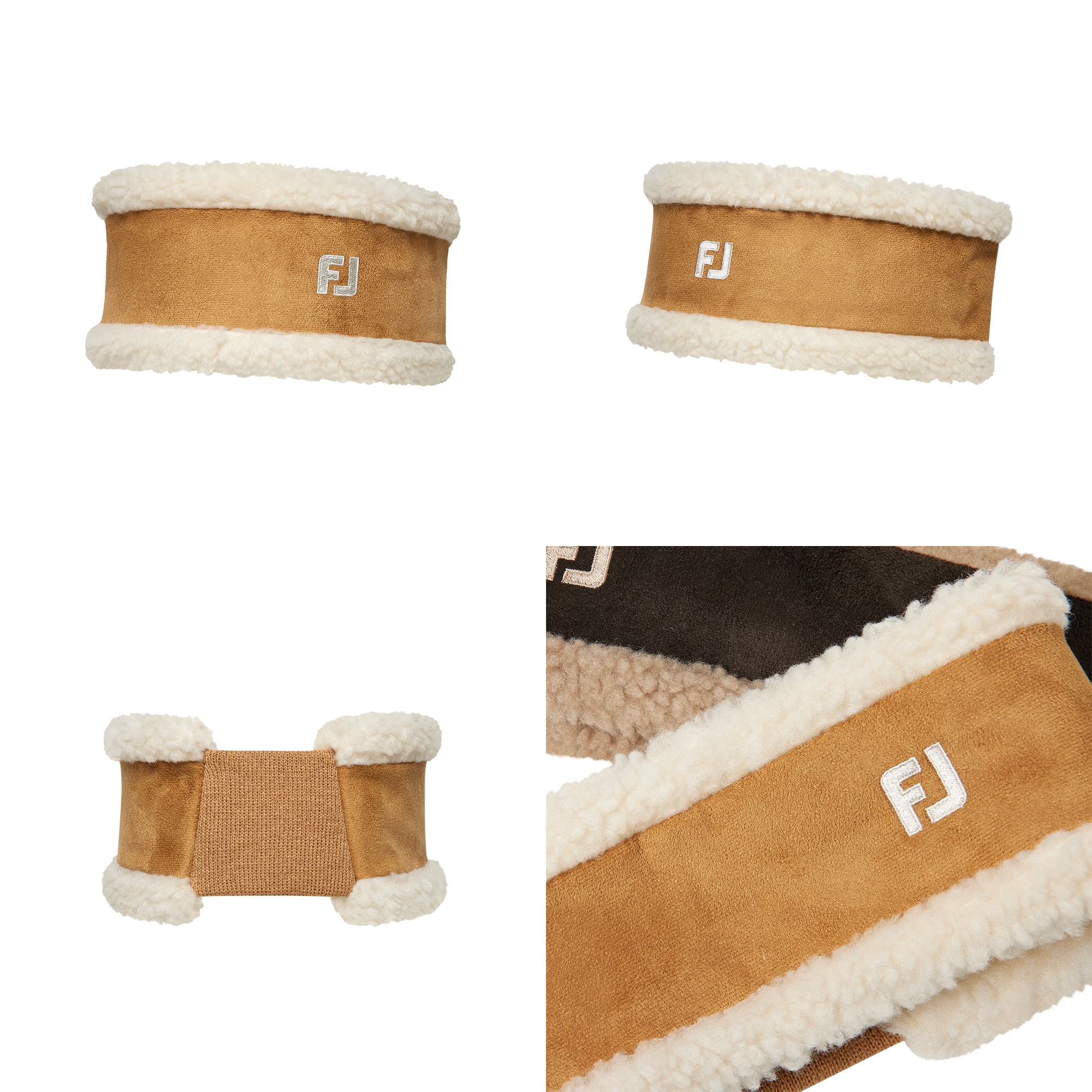 여성 무스탕 헤드밴드