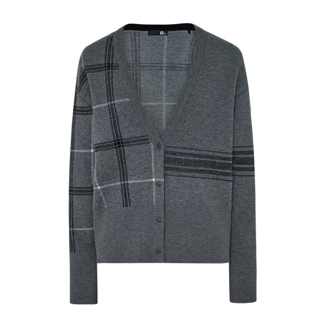 CHECK CARDIGAN WMN