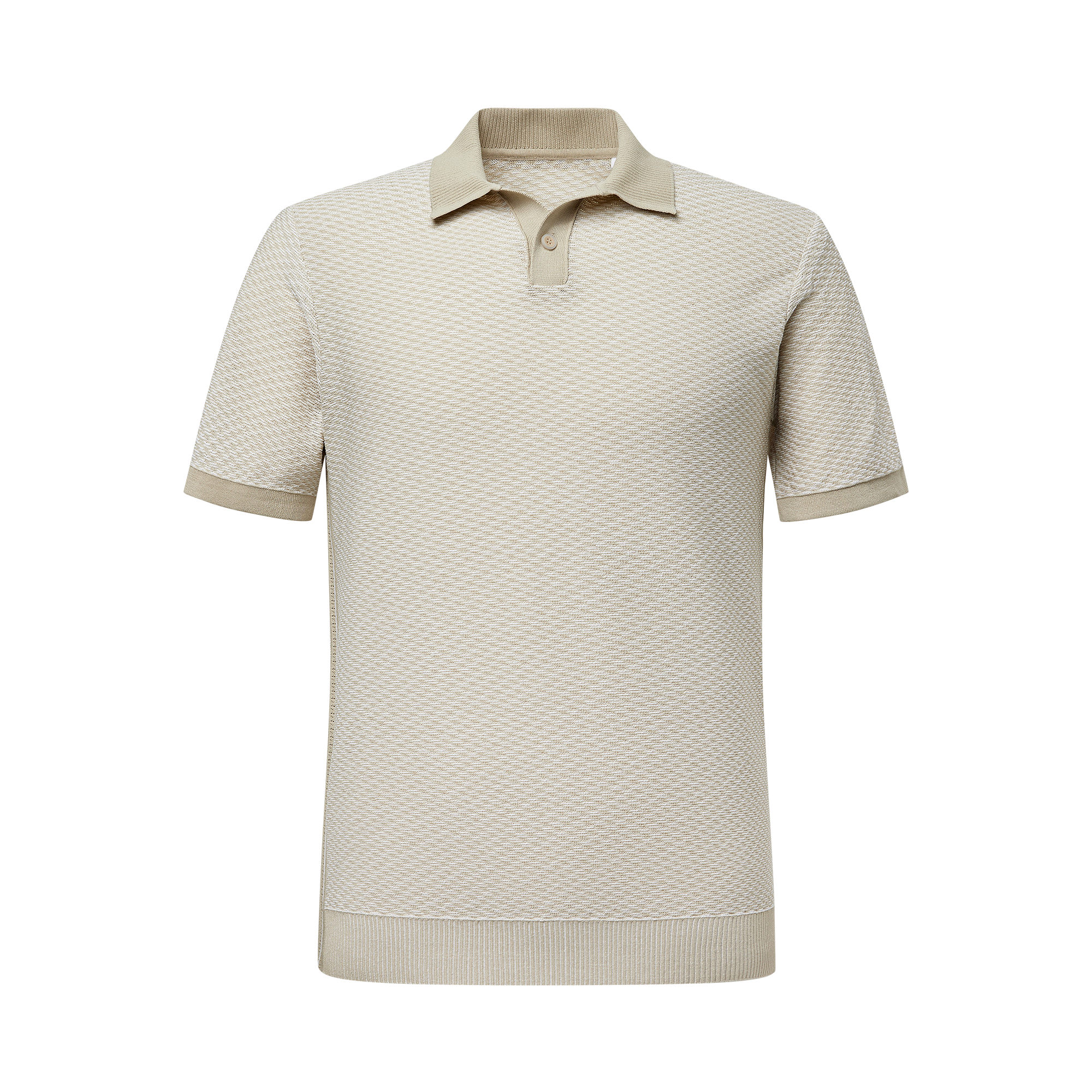 멜란지 니트 폴로 셔츠