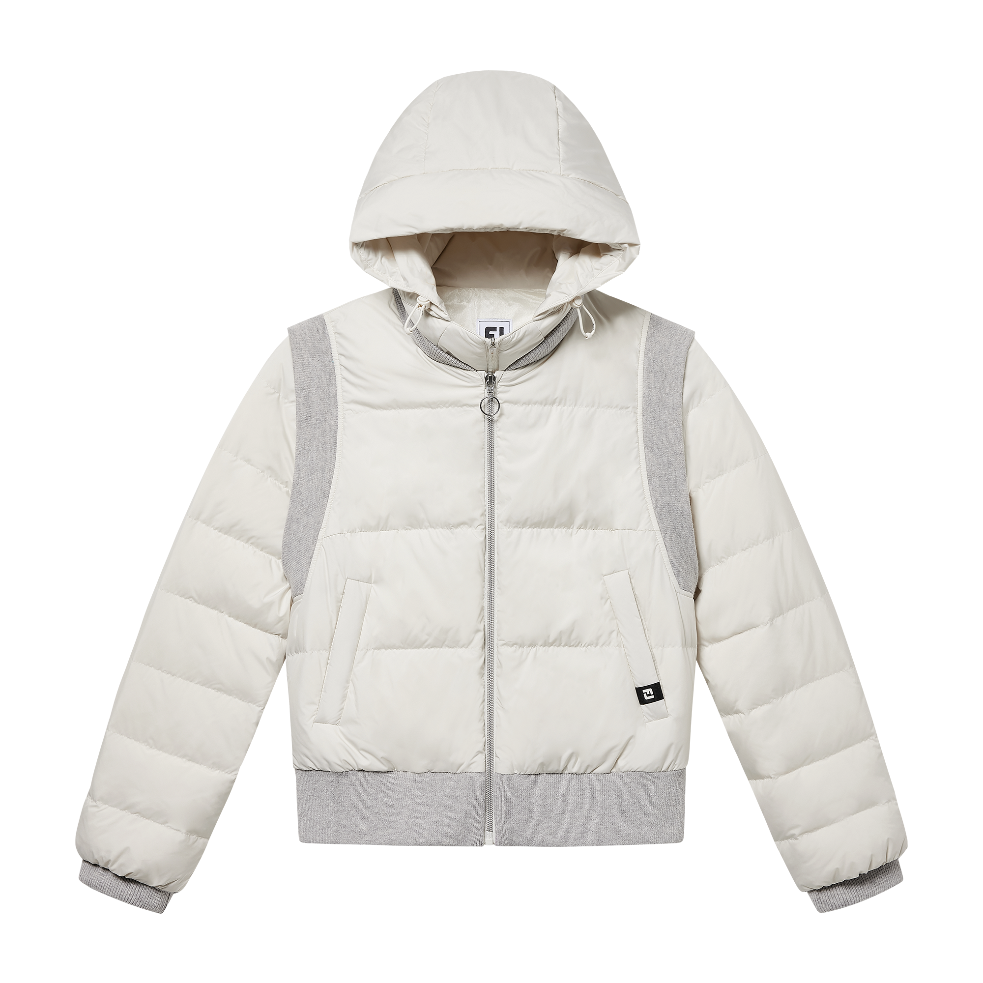 여성 투인원 다운 자켓