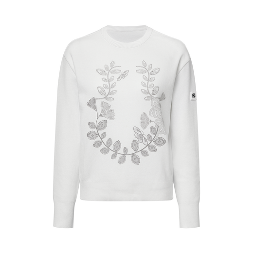 여성 프린트 니트 풀오버