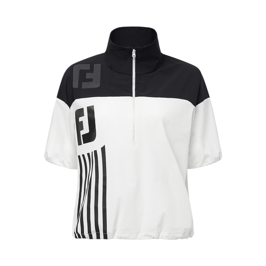 여성 스트라이프 로고 아노락 자켓