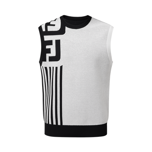 스트라이프 로고 니트 베스트