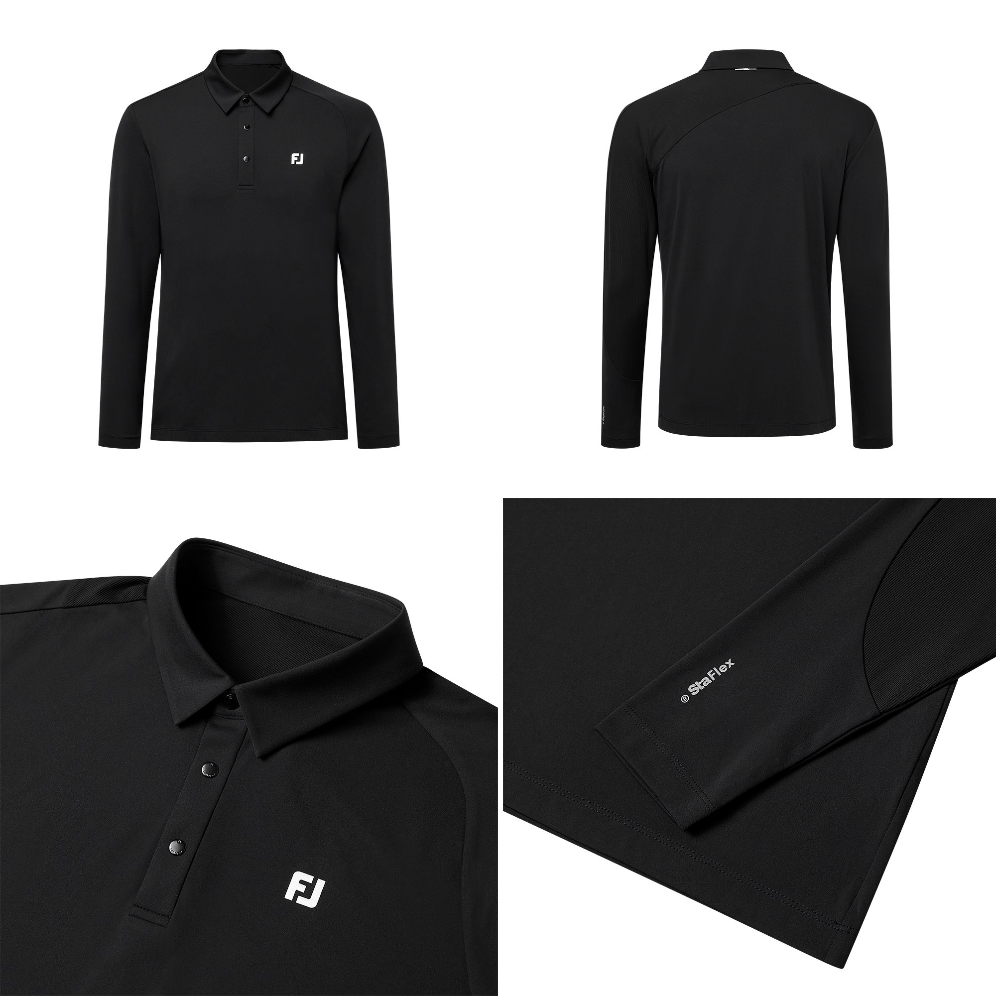 에센셜 롱 슬리브 폴로 셔츠