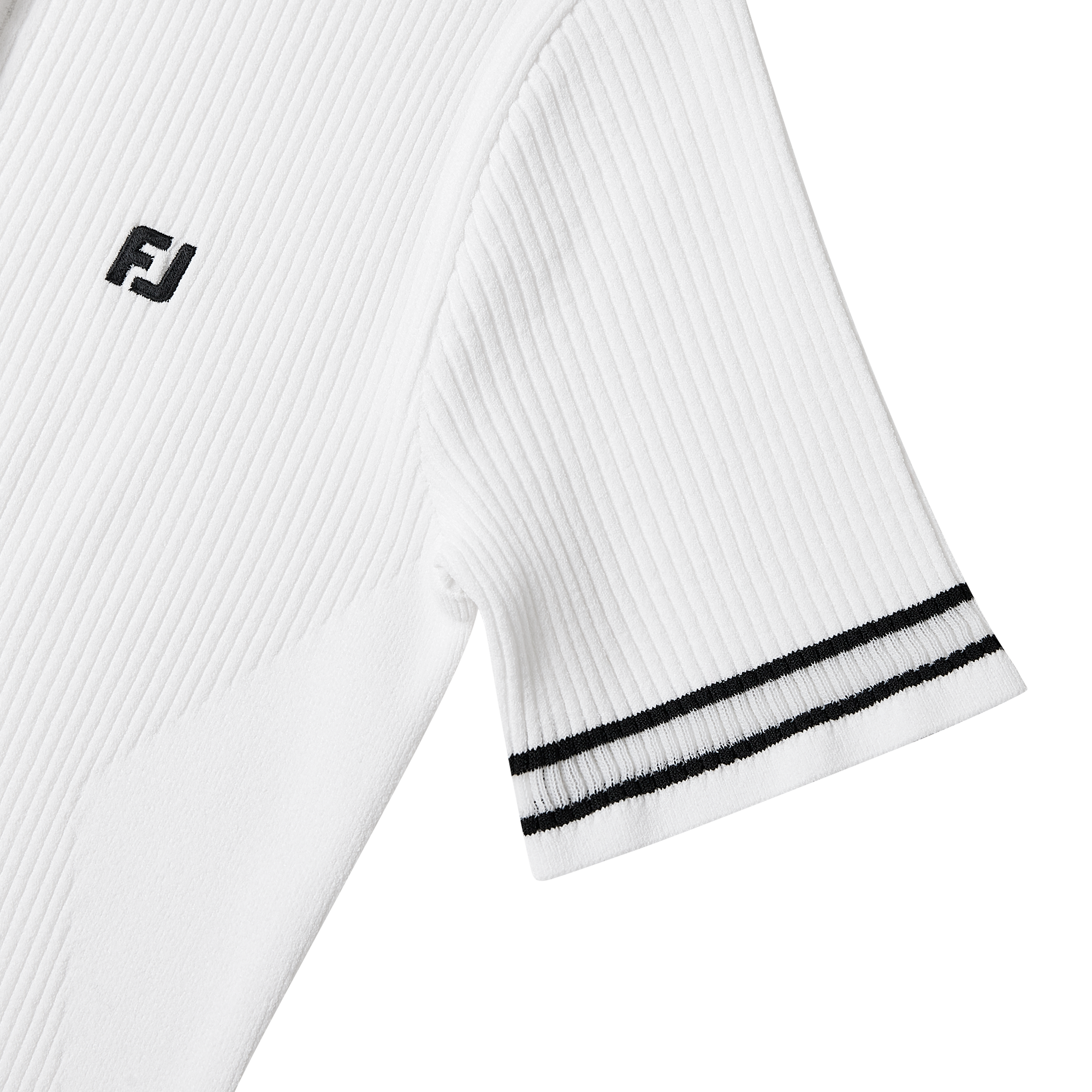 여성 슬림 니트 반팔 폴로 셔츠