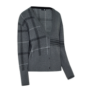 CHECK CARDIGAN WMN