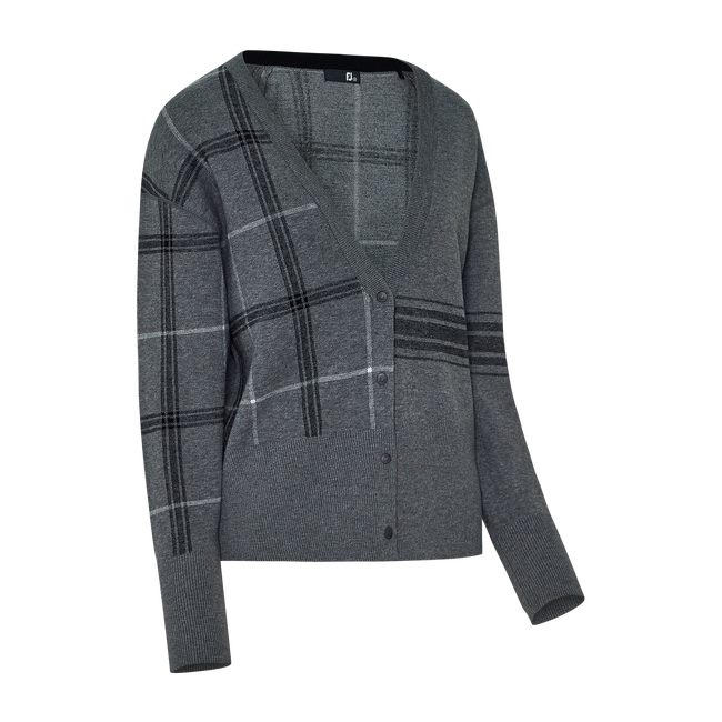 CHECK CARDIGAN WMN