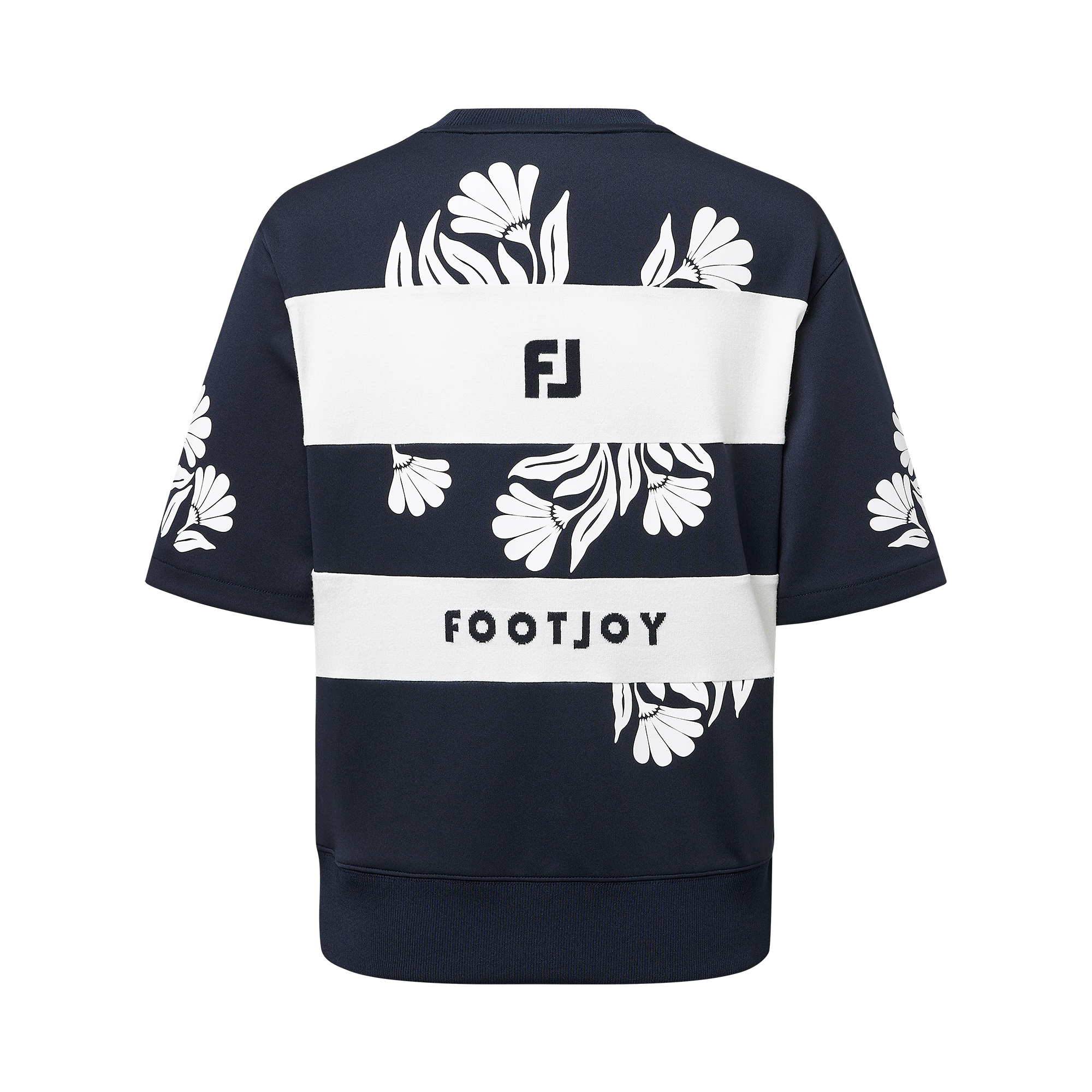 여성 패턴 라운드 티셔츠