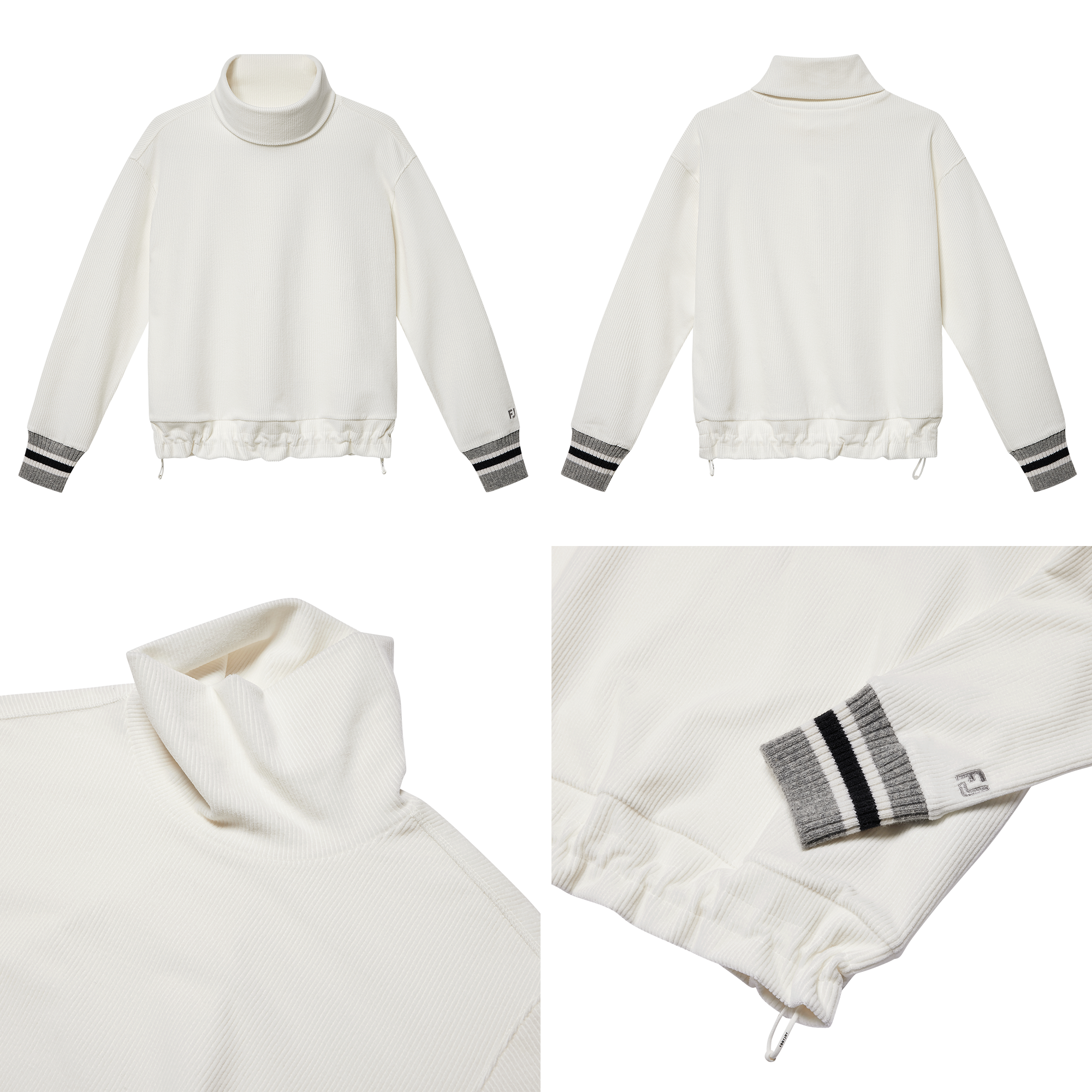 여성 터틀넥 풀오버