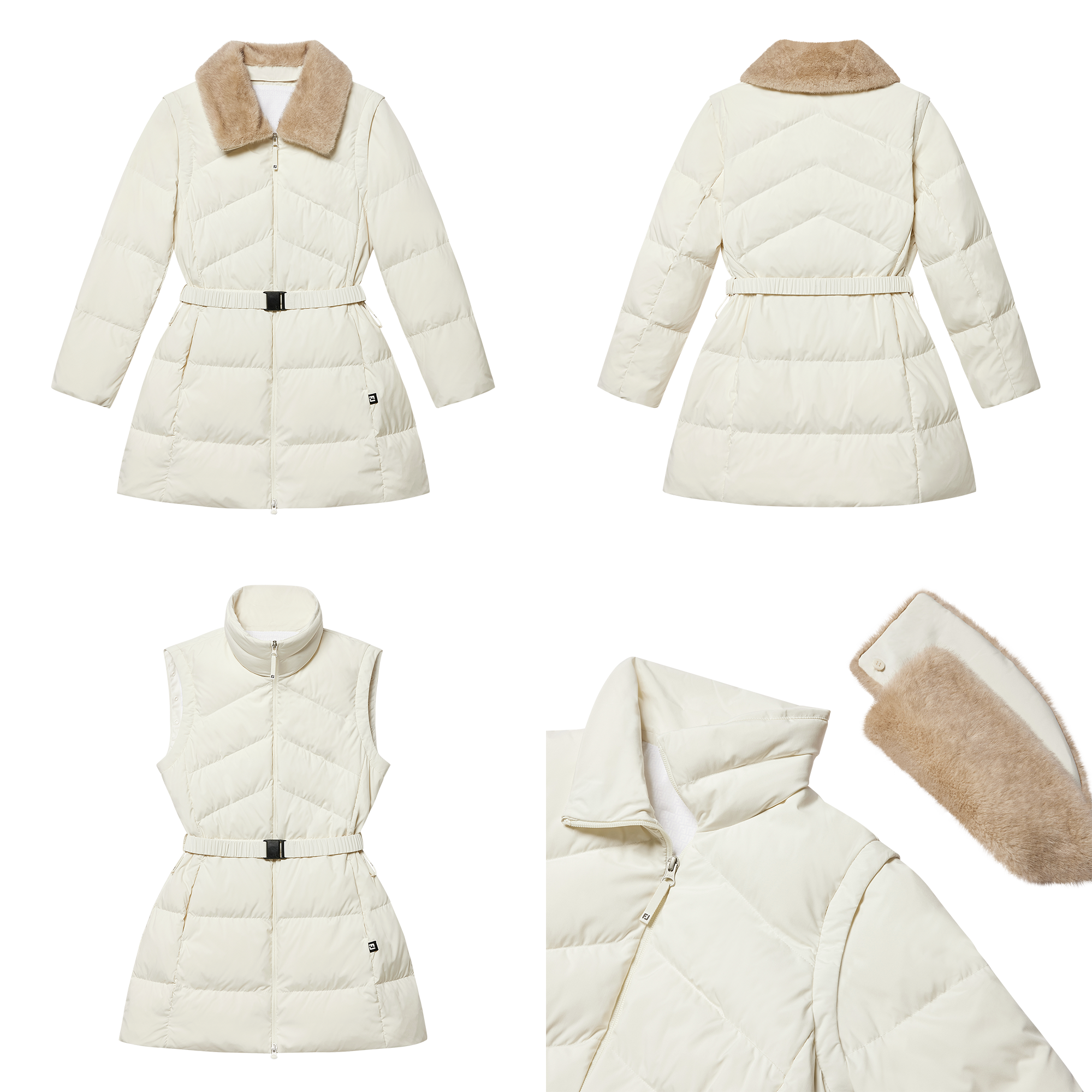 여성 롱다운 자켓